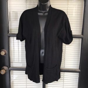 August Silk Short Sleeve Cardigan